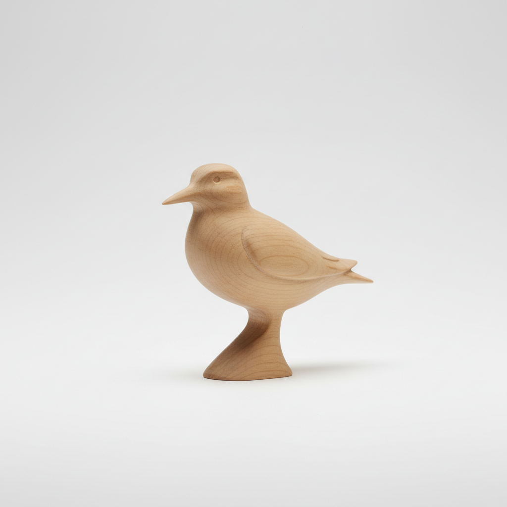 Hand-Carved Shorebird