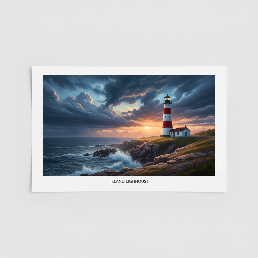 Island Lighthouse Print