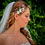 Thumbnail: Cream Pearl Flowers Hair Comb