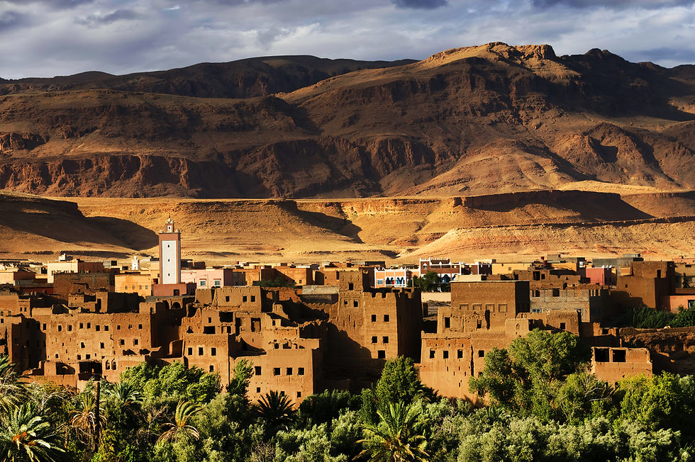 Town and oasis of Tinerhir, Morocco, Afr