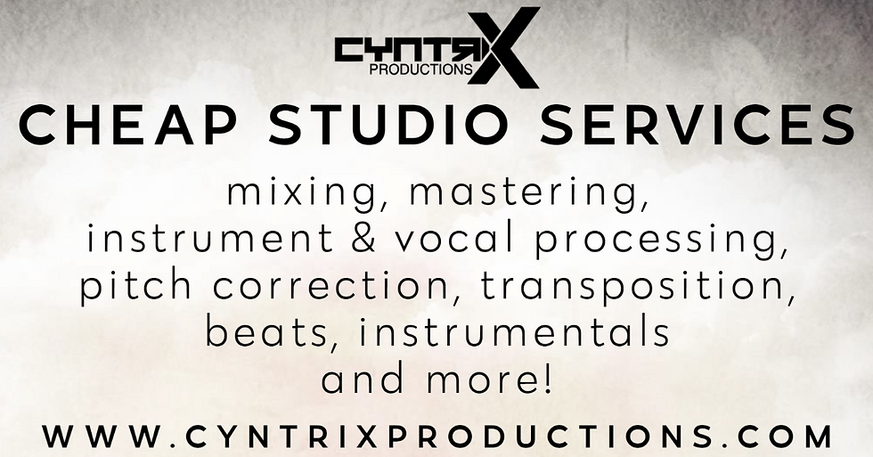 Cyntrix Productions: Studio Services