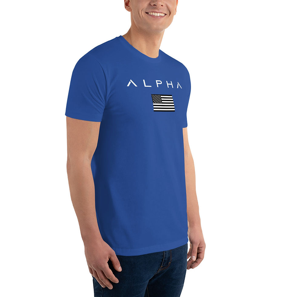 Thumbnail: Alpha Flag Fitted Short Sleeve T-shirt
