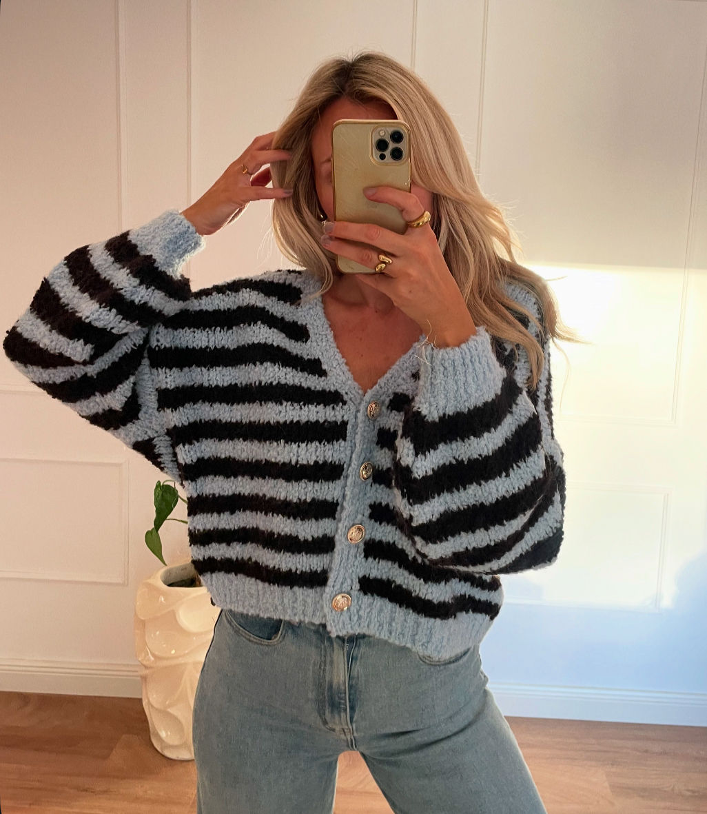 Blue stripi cardigan