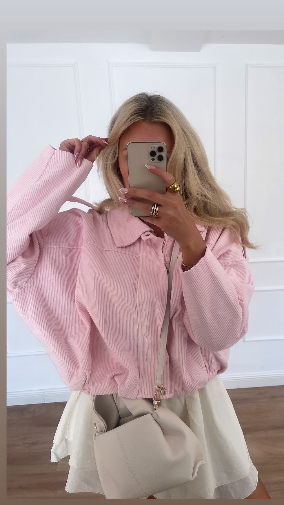 Miniaturbild: Rosa cord Jacket