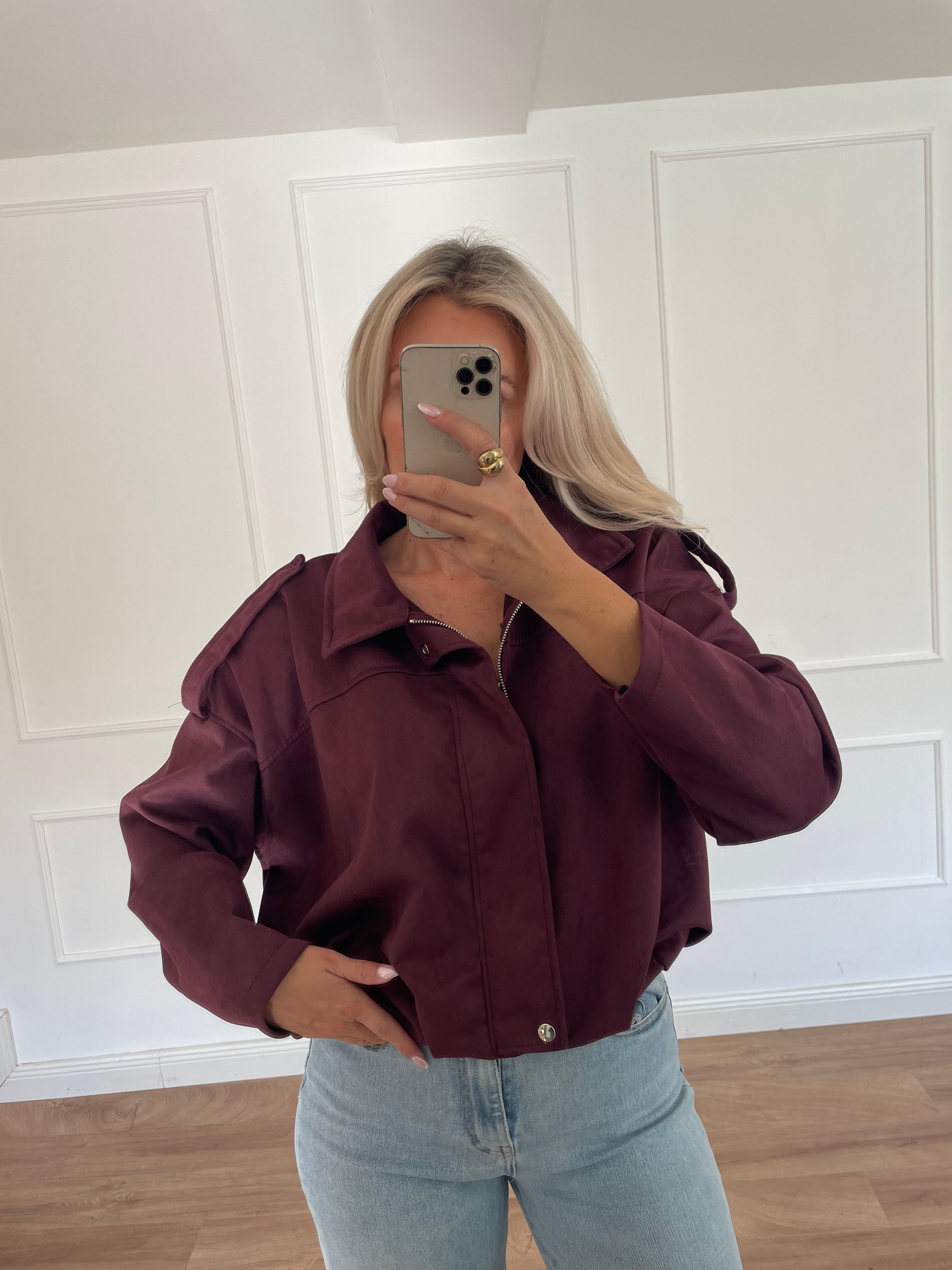 Bordeaux wild leather optic Jacket 
