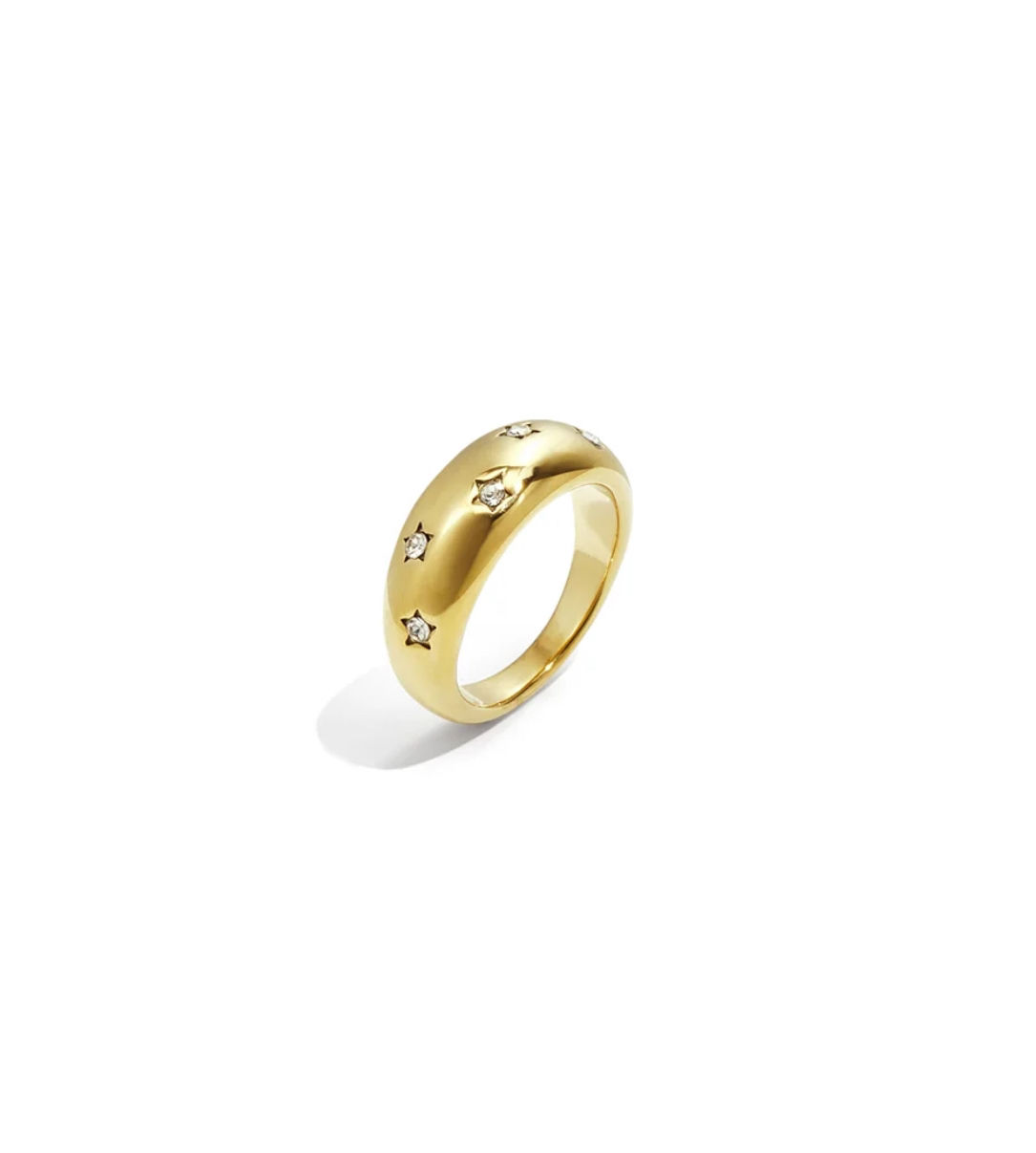 Gold shiny ring