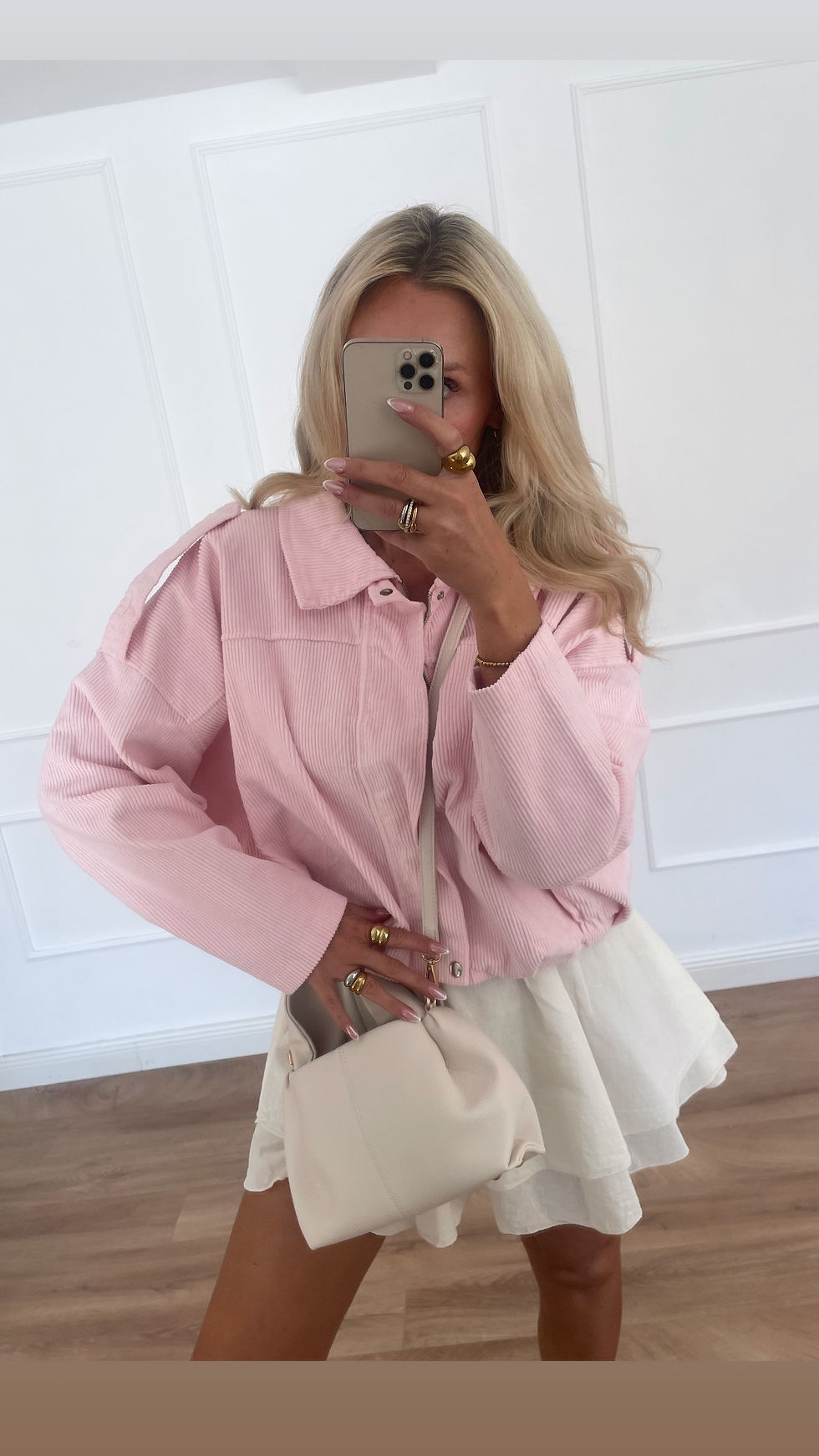 Miniaturbild: Rosa cord Jacket