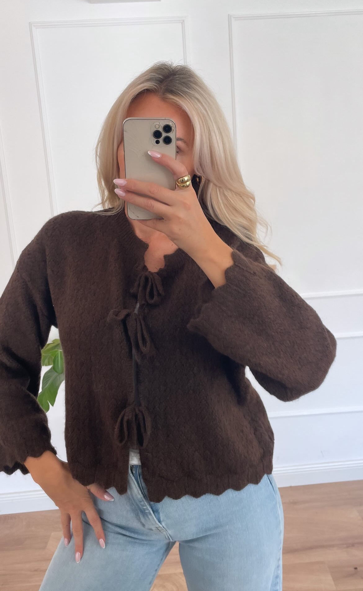 Choco schleifi cardigan