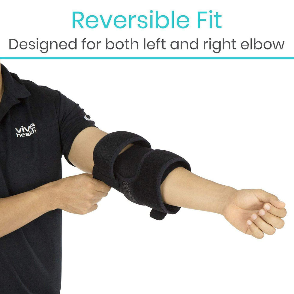Thumbnail: man showing elbow brace is reversible
