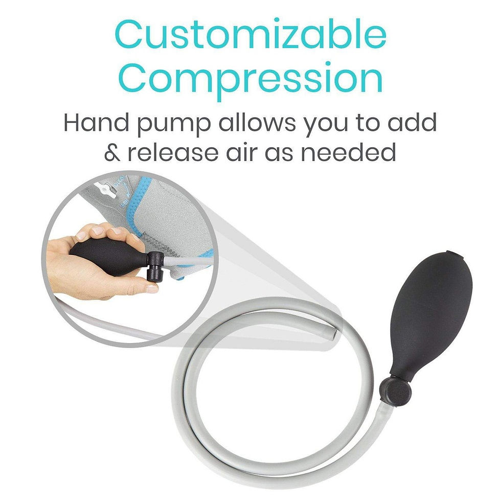 Thumbnail: Ankle Compression Ice Wrap shown being customizable compression