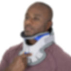 Thumbnail: angled front view of man wearing cervical collar L0180