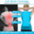 Full Back Ice Back shown lady wearing versus guy without having back pain