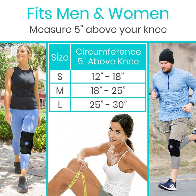 Thumbnail: hinged knee brace sizing chart