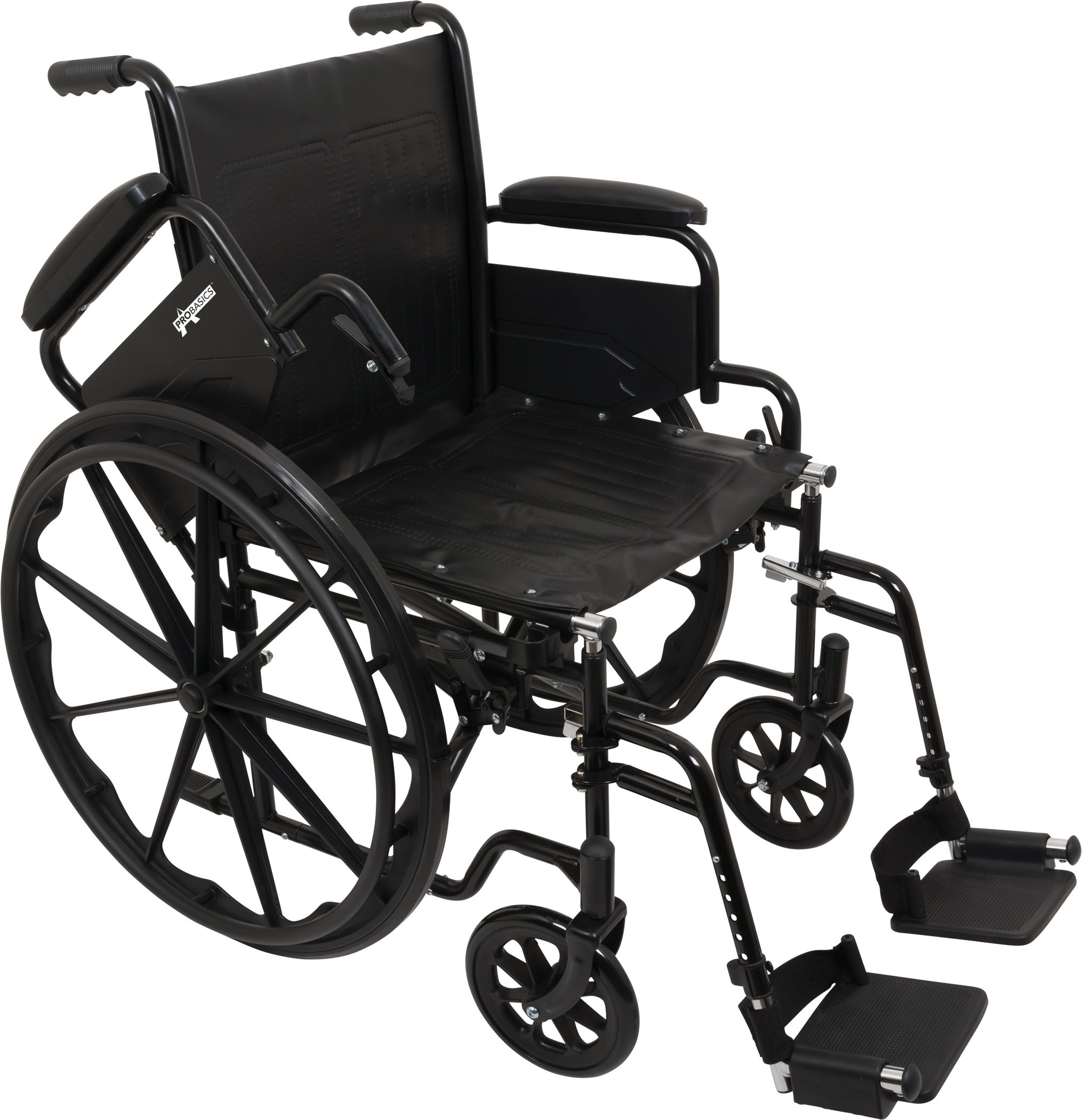 Probasic K1 Manual Wheelchair with desk arms and footrest
