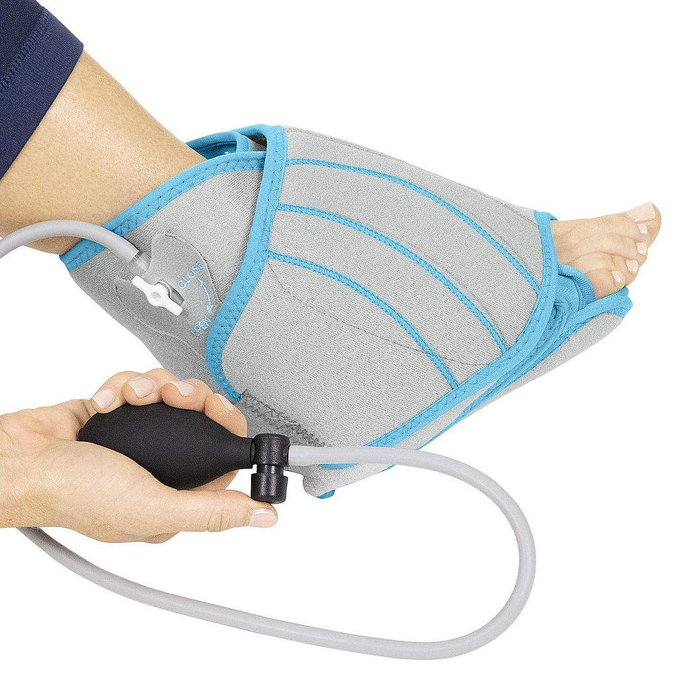 Thumbnail: Ankle Compression Ice Wrap shown on ankle