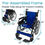 Thumbnail: Air Frame Wheelchair shown from front with dimensions