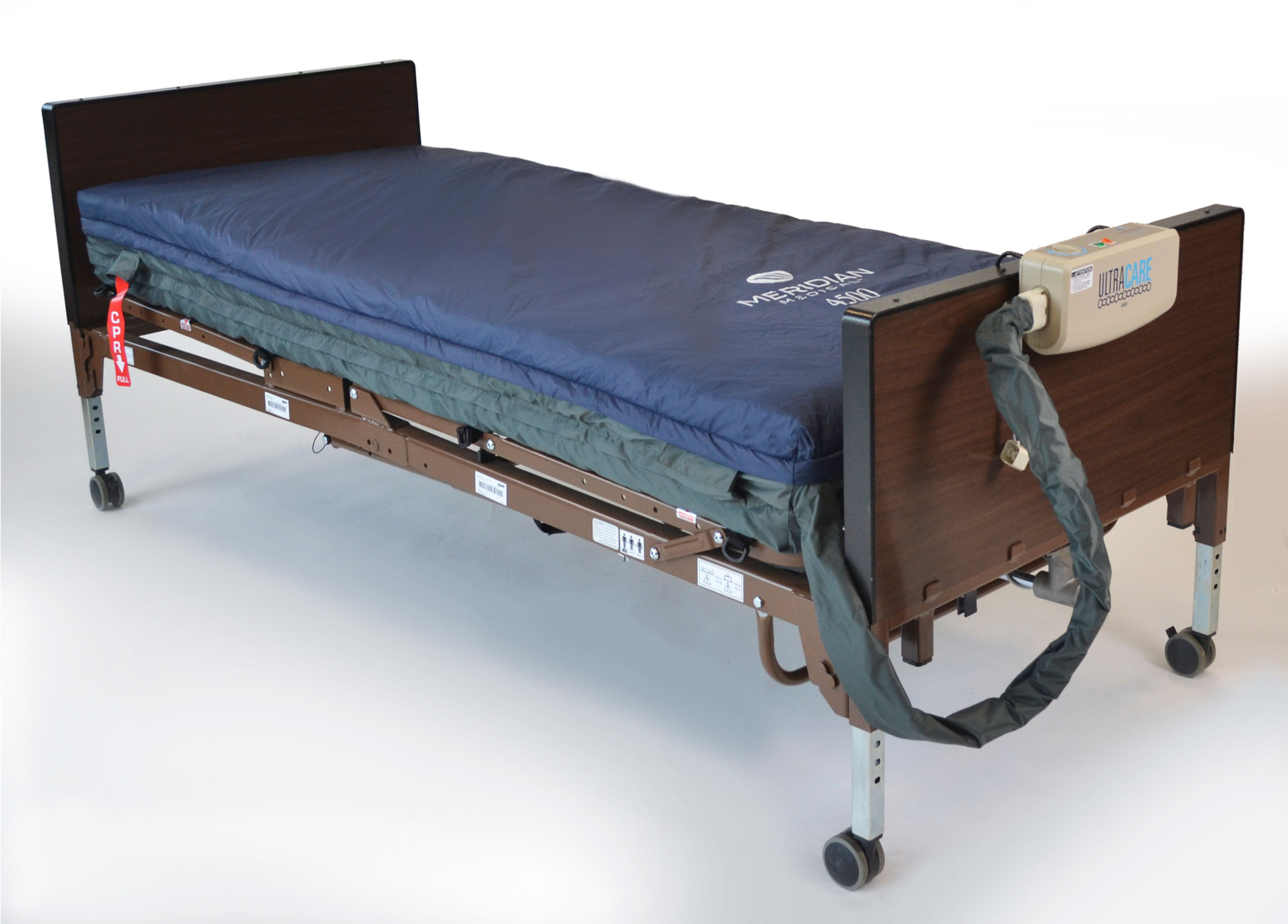Meridian Satin Air APM System - low air loss shown on bed