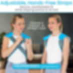 Full Back Ice Back lady wearing adjusting straps