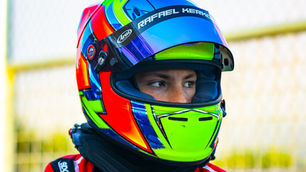 Rafael Kerkoff durante estreia na Copa São Paulo Light de Kart em Interlagos