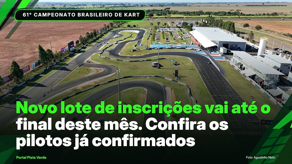 CBA anuncia mais de 360 confirmados no 61° Campeonato Brasileiro de Kart e abre segundo lote de inscrições para disputa no Speed Park — foto de capa