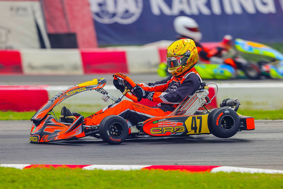 Bernardo Gentil brilha na Copa do Mundo FIA Karting com 8º lugar histórico