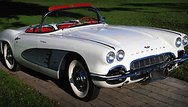 White Vintage Corvette