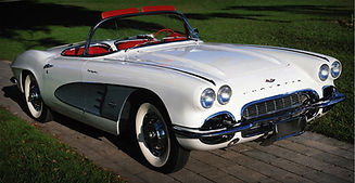 White Vintage Corvette