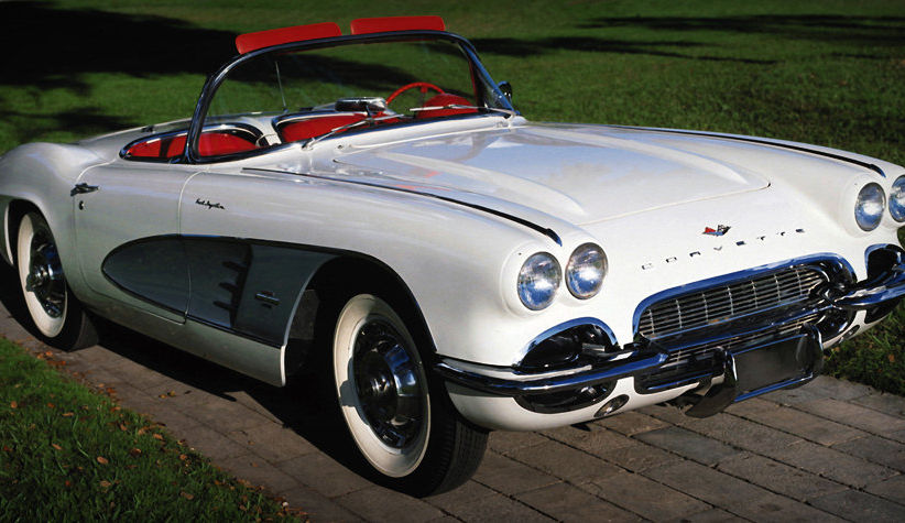 White Vintage Corvette