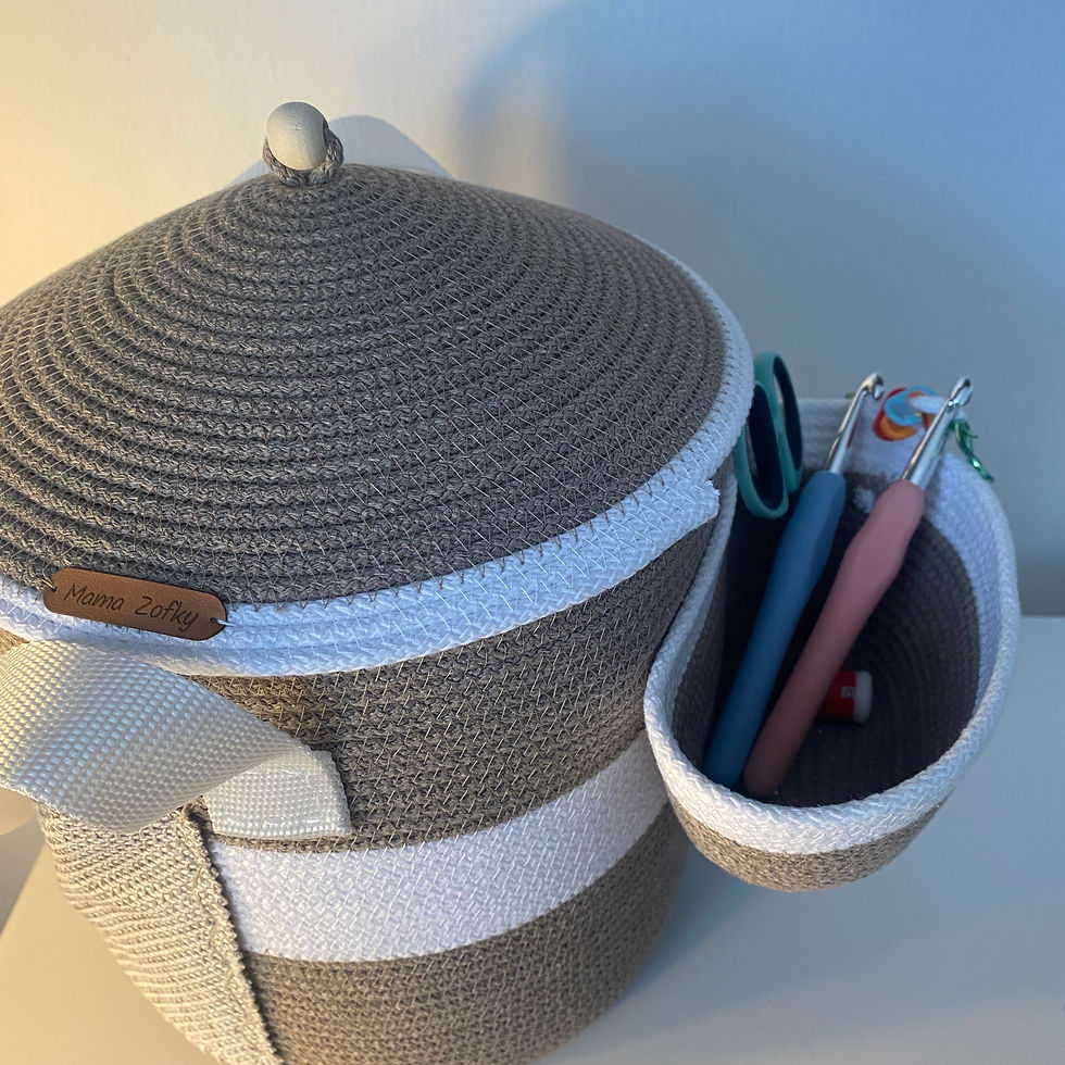 Thumbnail: Háčkovací box Mama Zofky - cappucino pohled shora