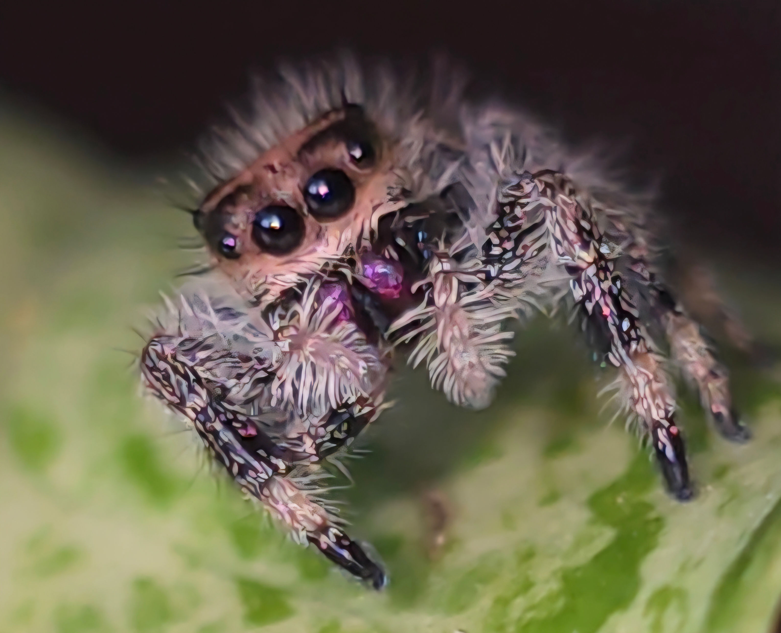 Peach / Light Regal Female Jumping Spider i5 #GL1