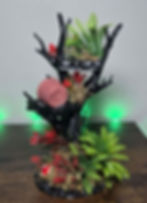 Thumbnail: Tropical TreeHouse Jumping Spider Playset 7inches W/ Genuine Crystals ( Red)