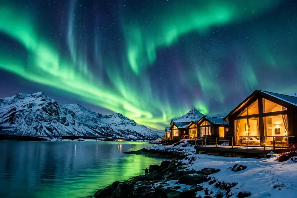 Os melhores hotéis para ver aurora boreal