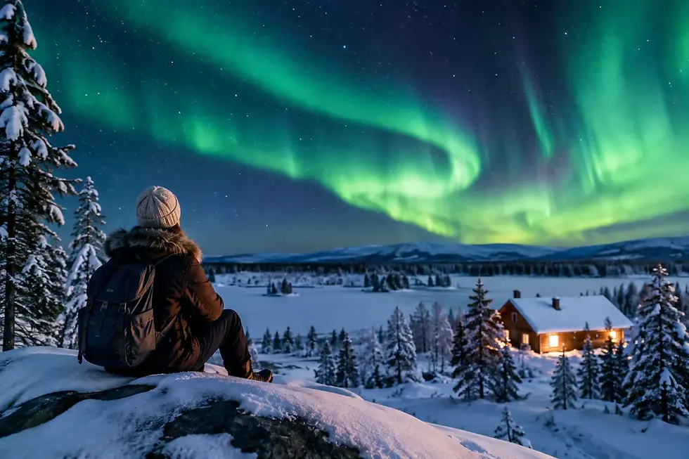 Finlândia no inverno: viagem e aurora boreal