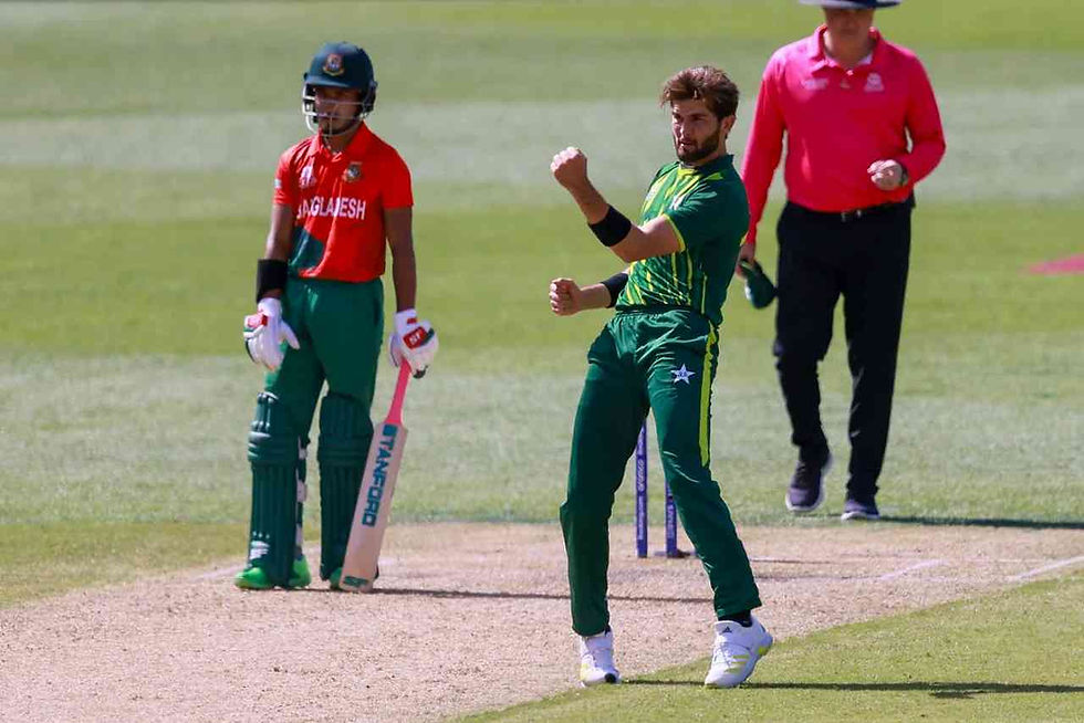 ICC Men's T20 World Cup 2022, Super 12, Group 2, Pakistan vs Bangladesh_ Shaheen Shah Afridi took 4-22 against Bangladesh; Pakistan qualify for semi-finals _ Walking Wicket (Photo_ ©Associated Press)