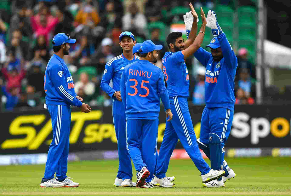 IRE vs IND, 1st T20I 2023: India beat Ireland by 2 runs as per D/L method |Walking wicket (Images_ ©BCCI_Twitter)