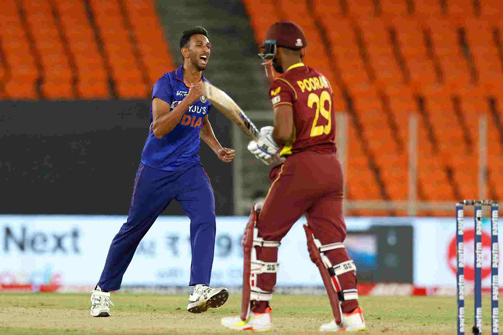 Ind vs WI, 2nd ODI: Prasidh Krishna strangles West Indies with 4-12; India win by 44 runs, take series 2-0. (©BCCI)