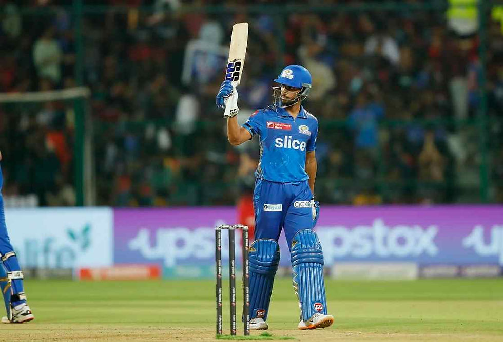 IPL 2023, RCB vs MI, Top Performances_ Tilak Varma scored 84 off 46 against MI _ Walking Wicket (Images_ ©IPL_Twitter)