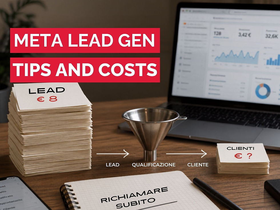 Lead generation on Meta Ads: when it really works, how much it costs, and why the internal module isn't enough.