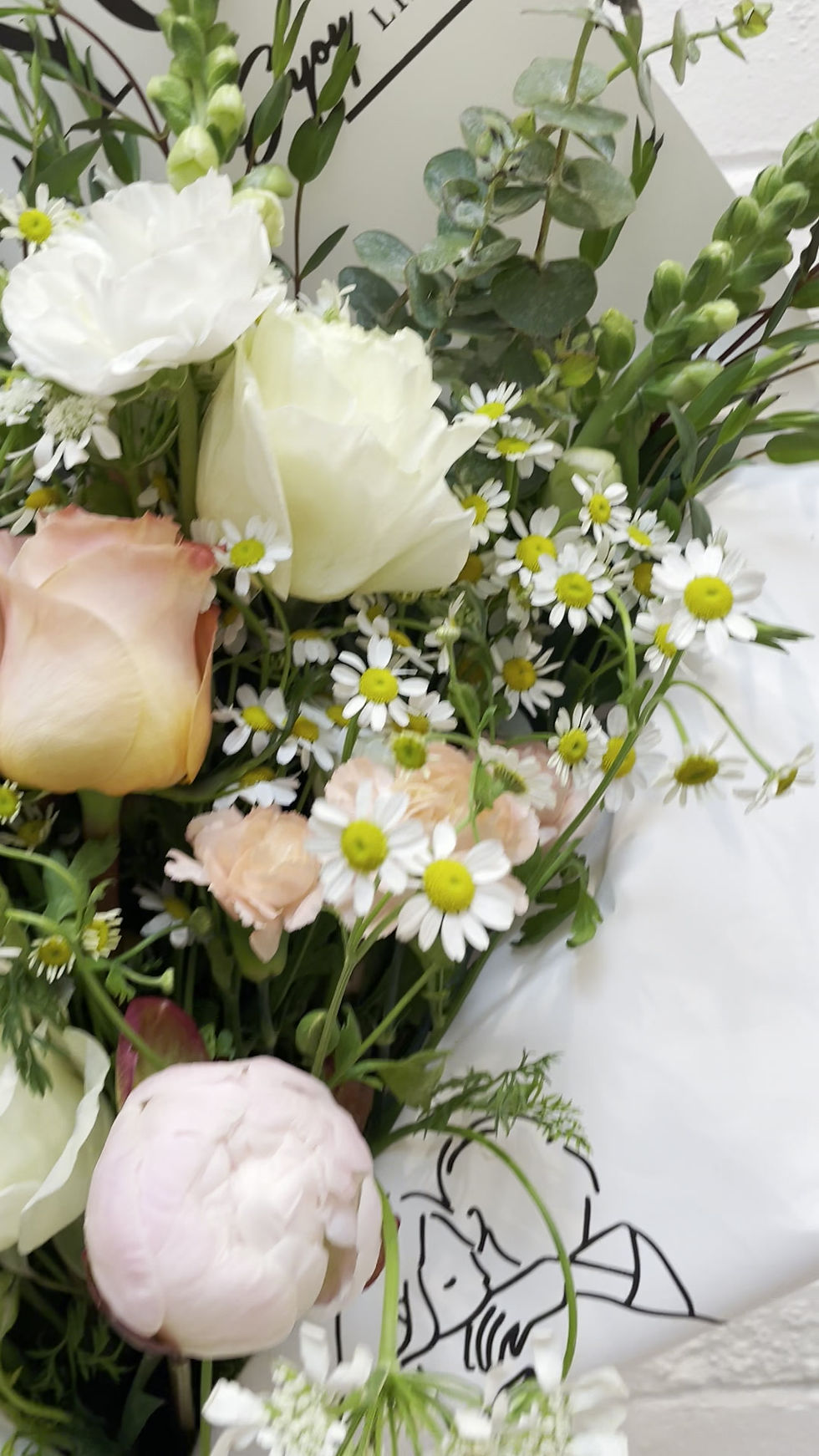 Thumbnail: Garden Rose Handwrapped Bouquet