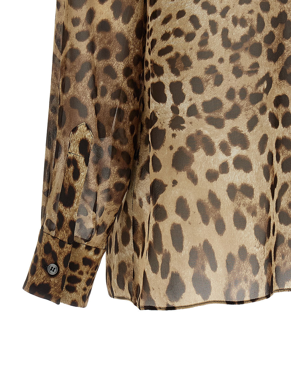 Thumbnail: Dolce & Gabbana Brown Silk Blouse