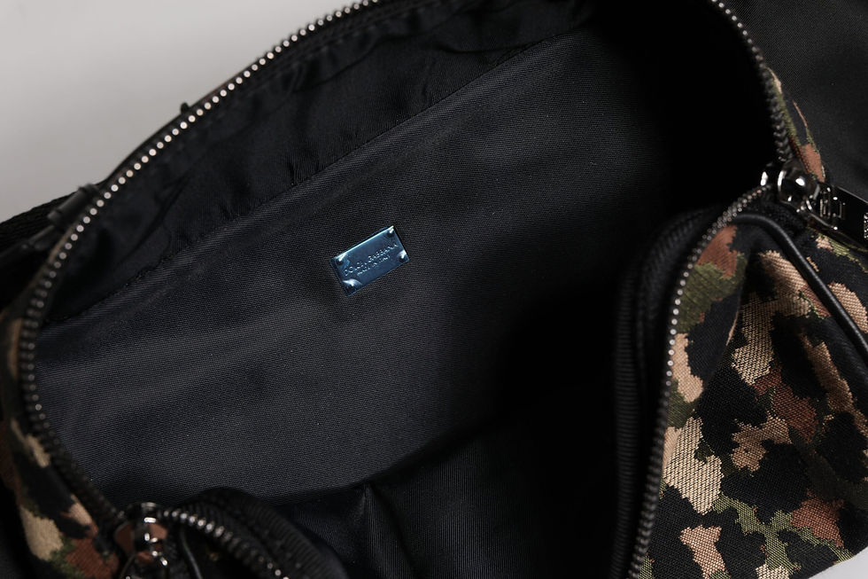 Thumbnail: Dolce & Gabbana Multicolor Leopard DG Logo Belt Waist Fanny Pack Bag