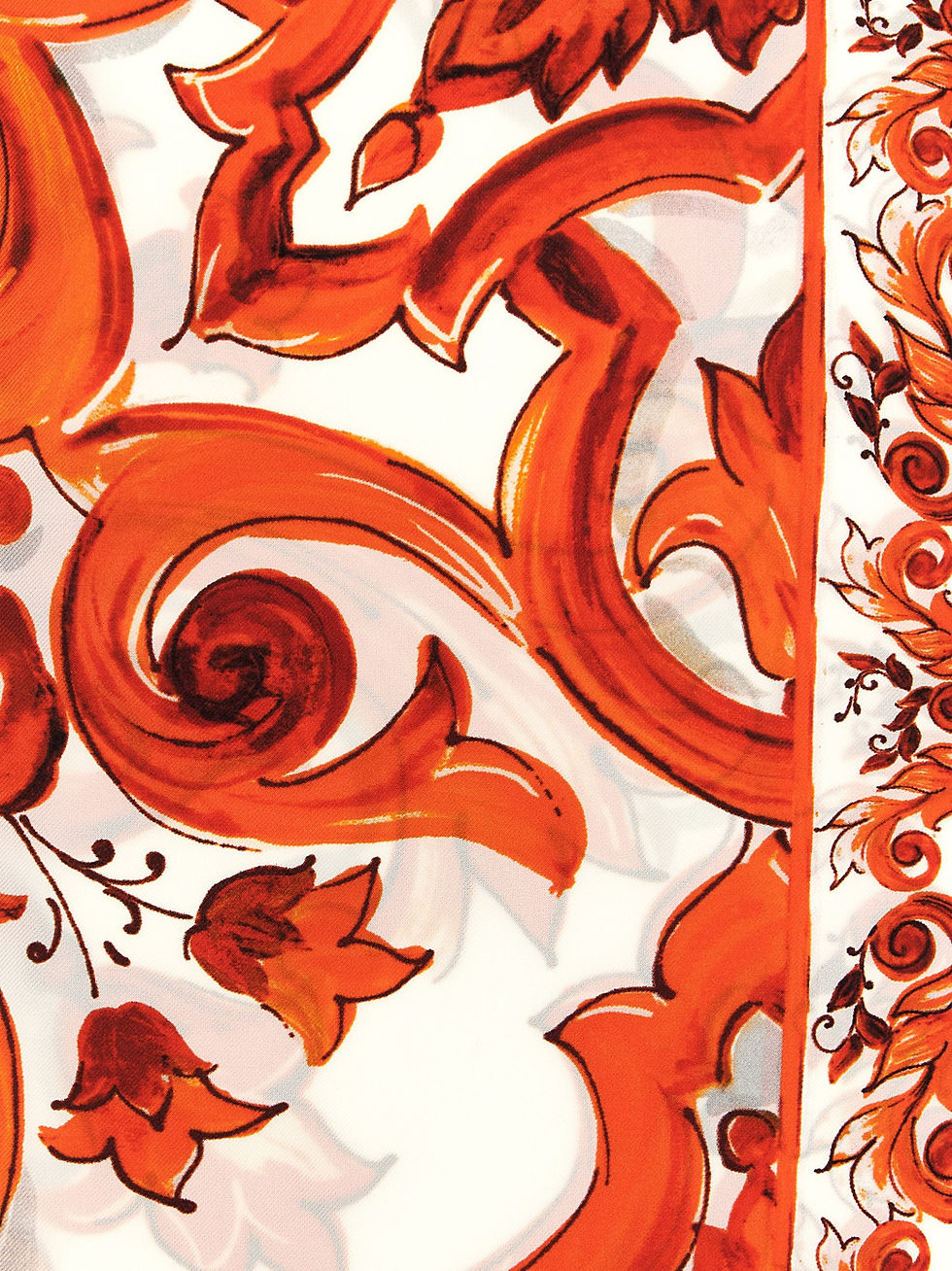 Thumbnail: Dolce & Gabbana Orange Silk Foulard