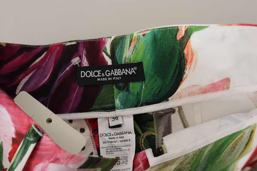 Thumbnail: Dolce & Gabbana Multicolor High Waist Hot Pants Shorts