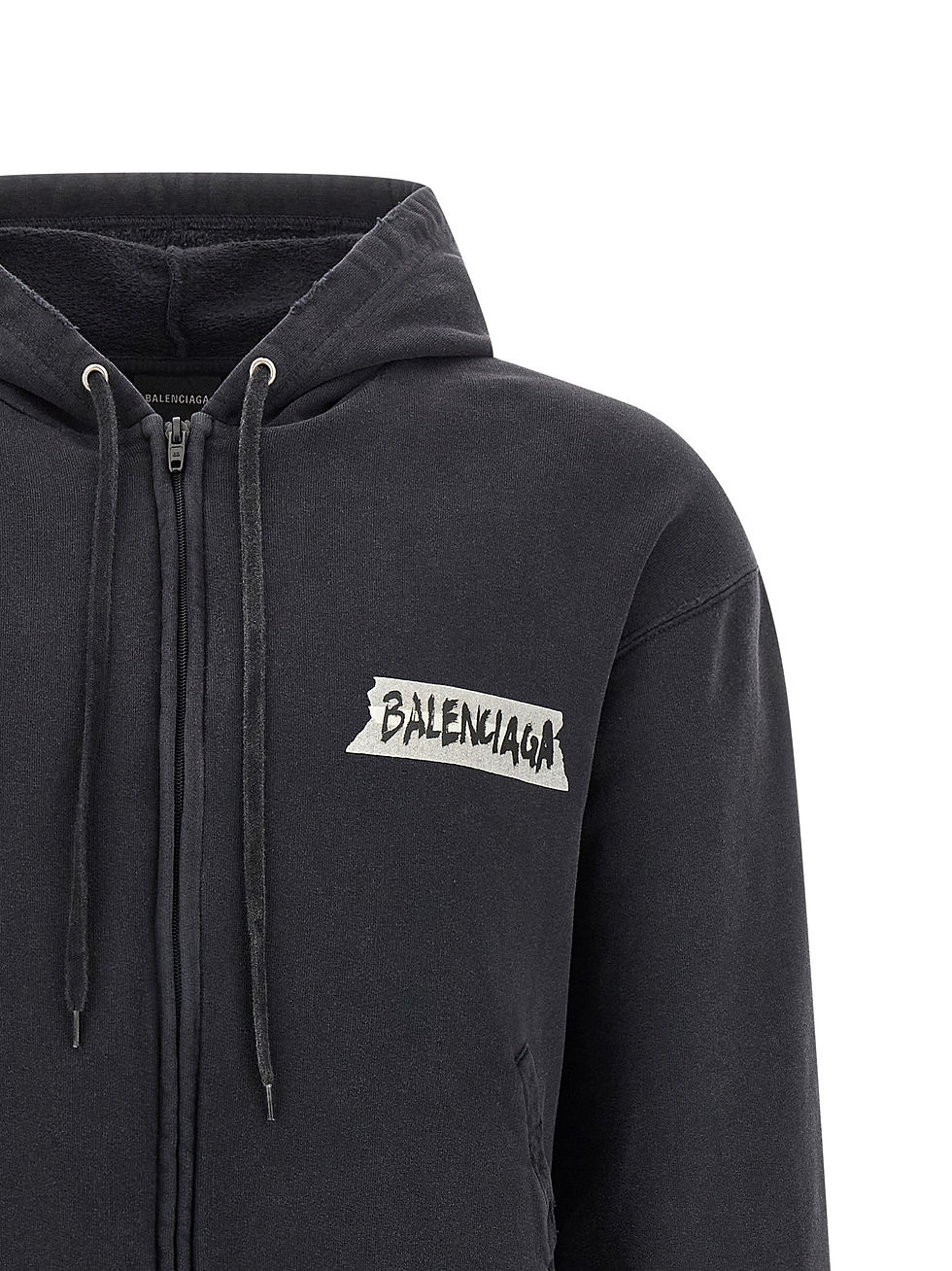 Thumbnail: Balenciaga Black Cotton Sweatshirt