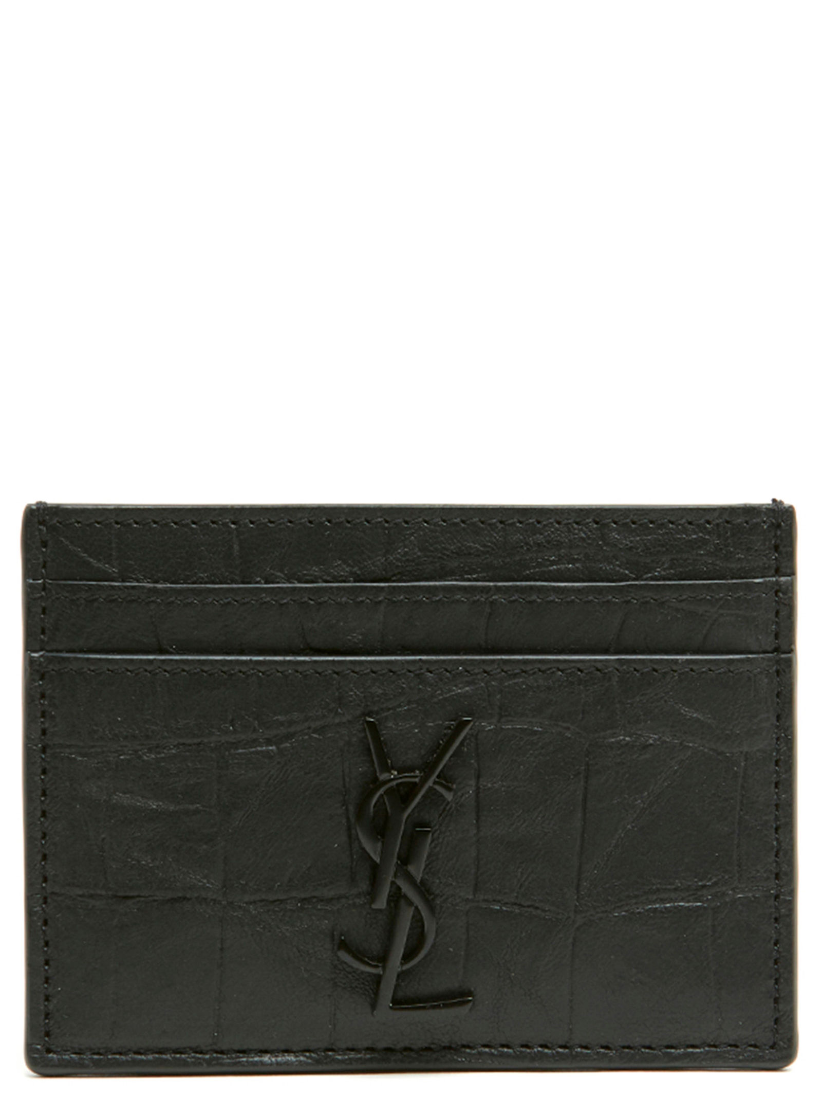 Saint Laurent Black Lambskin Cardholder