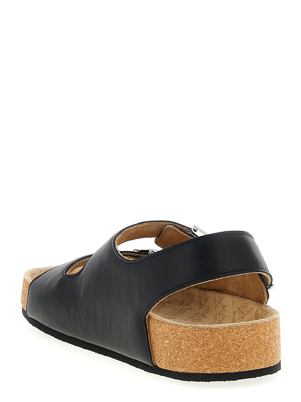Thumbnail: Balenciaga Black Calfskin Flat Sandals