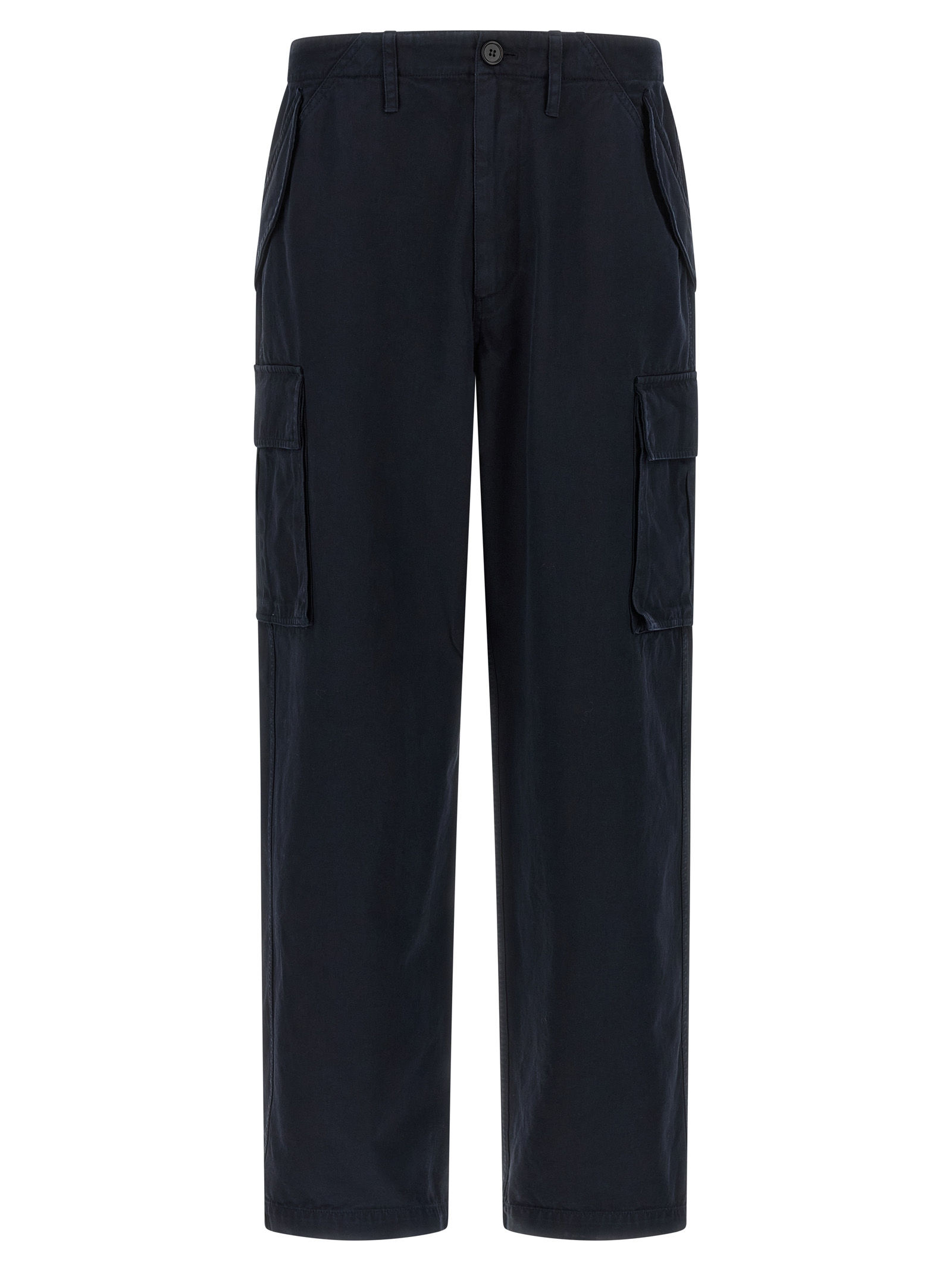 Burberry Blue Cotton Cargo Pants
