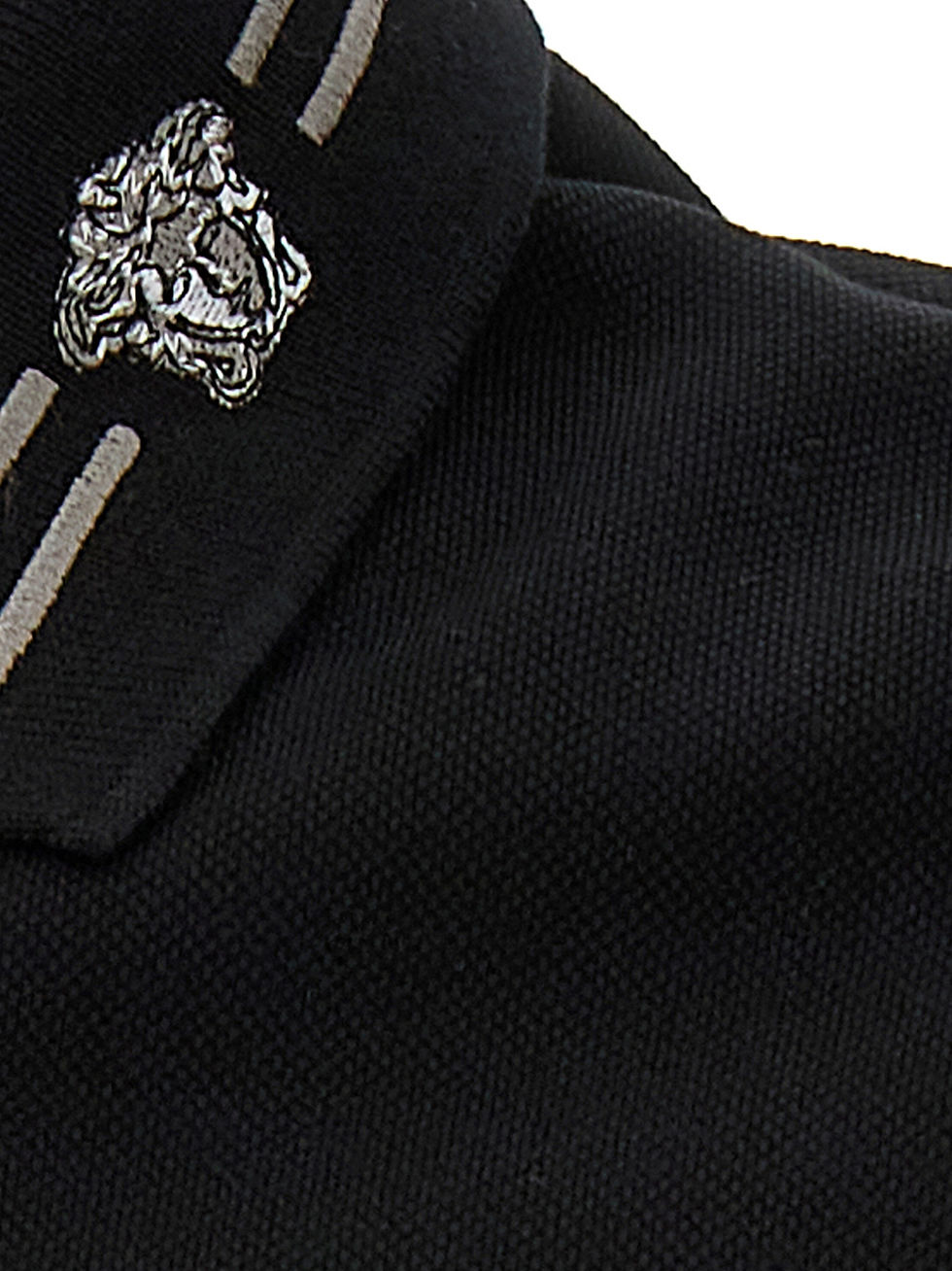Thumbnail: Versace Black Cotton Polo Shirt