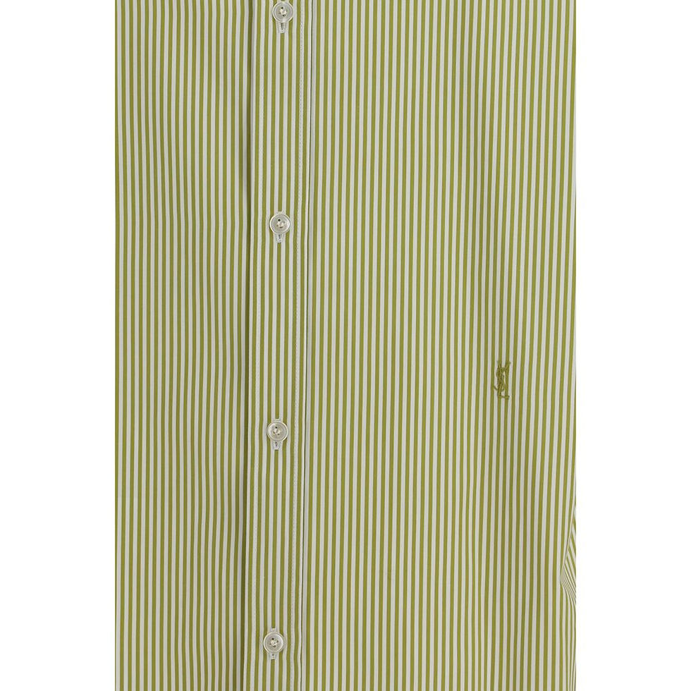 Thumbnail: Saint Laurent Bicolor Cotton Pattern Shirt