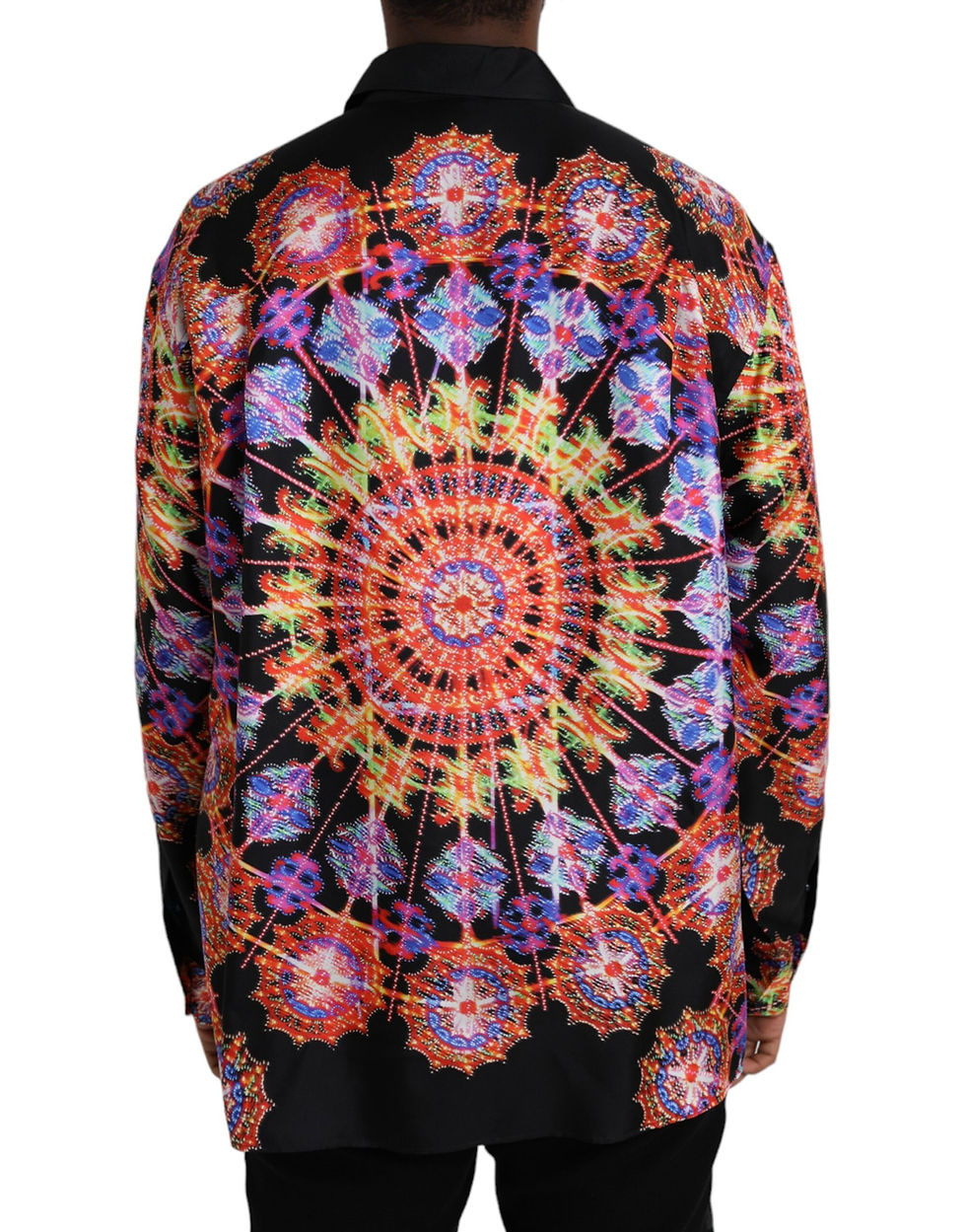 Thumbnail: Dolce & Gabbana Multicolor Luminarie Silk Men Casual Shirt